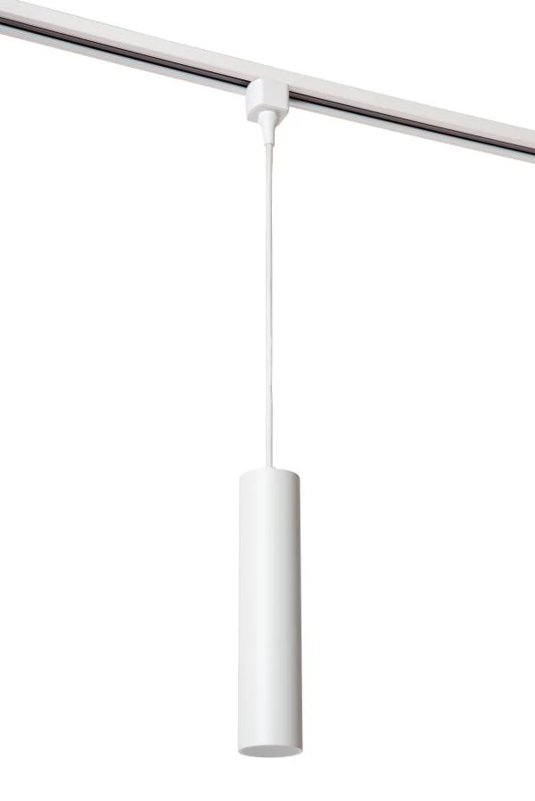 Lucide TRACK FLORIS Hanglamp - 1-fase Railsysteem / Railverlichting - 1xGU10 - Wit (Uitbreiding) - uitgezet